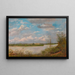 Landschaft der Donau - Tina Blau — gerahmtes Bild an der Wand