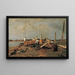 Fleur an der Thei - Tina Blau — gerahmtes Bild an der Wand