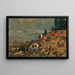 Kinder an der Mauer des Friedhofs - Tina Blau — gerahmtes Bild an der Wand