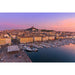 Fotodruck - Dämmerung am Alten Hafen von Marseille