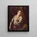 Judith und ihre Magd mit dem Kopf des Holofernes - Titian — gerahmtes Bild an der Wand