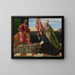Der Papst Alexander VI. präsentiert Bischof Jacopo Pesaro an den heiligen Petrus - Titian — gerahmtes Bild an der Wand