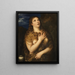 Die bußfertige Maria Magdalena - Titian — gerahmtes Bild an der Wand