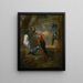 Papageien in einer weiten bewaldeten Landschaft - Tobias Stranover — gerahmtes Bild an der Wand