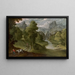 Landschaften mit Bergen und Figuren - Tobias Verhaecht — gerahmtes Bild an der Wand