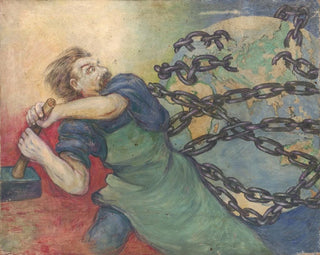 Studie für das Plakat der Großen Sozialistischen Oktoberrevolution - Tom Andraković — Ansicht des Kunstwerks