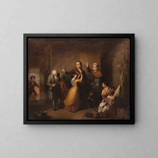 Esprit de 76 - Tompkins Harrison Matteson — gerahmtes Bild an der Wand