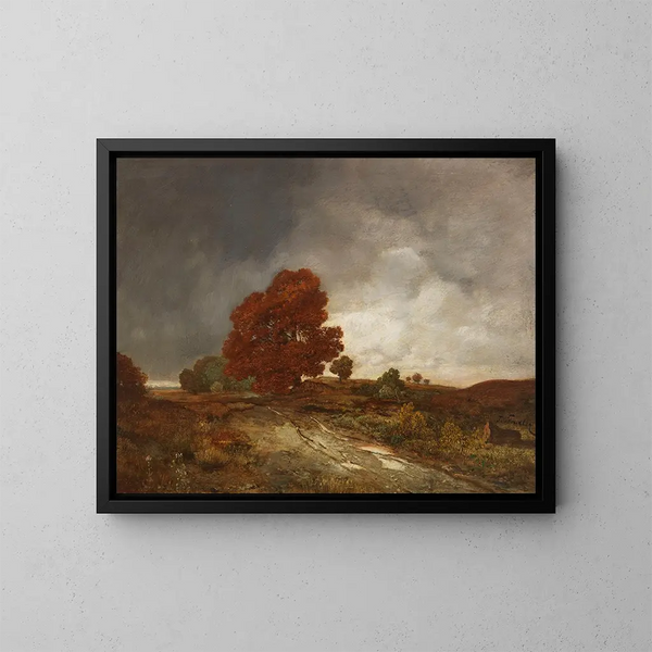 Herbstlandschaft - Toni von Stadler — gerahmtes Bild an der Wand