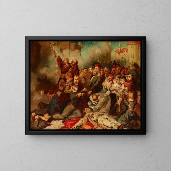 Varsovie, 8. April 1861 - Tony Robert-Fleury — gerahmtes Bild an der Wand