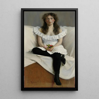 Torsten Wasastjerna - Portrait of a Young Woman in White.webp