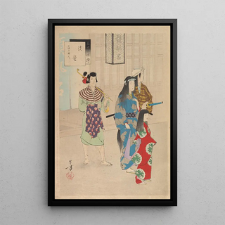 Toshikata Mizuno - Noblewomen of the Tokugawa Period Thirtysix Beauties Sanjuroko kasensoro Pl13.webp