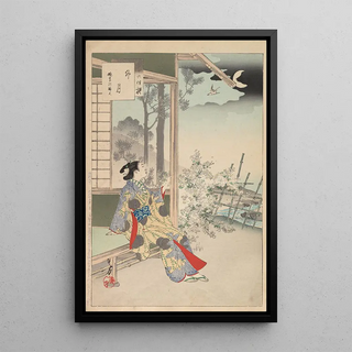 Toshikata Mizuno - Noblewomen of the Tokugawa Period Thirtysix Beauties Sanjuroko kasensoro Pl18.webp