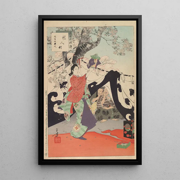Toshikata Mizuno - Noblewomen of the Tokugawa Period Thirtysix Beauties Sanjuroko kasensoro Pl20.webp