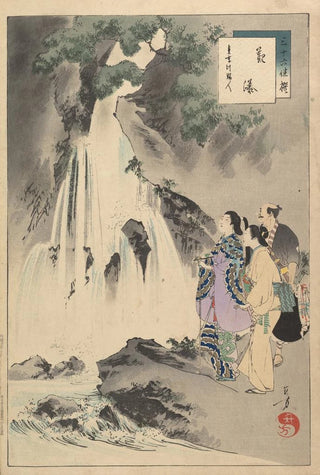 Toshikata Mizuno - Noblewomen of the Tokugawa Period Thirtysix Beauties Sanjuroko kasensoro Pl27.webp