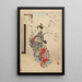 Nobles Frauen der Tokugawa-Periode Trente-six beautés Sanjuroko kasensoro Pl28 - Toshikata Mizuno — gerahmtes Bild an der Wand