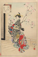 Nobles Frauen der Tokugawa-Periode Trente-six beautés Sanjuroko kasensoro Pl28 - Toshikata Mizuno — Ansicht des Kunstwerks