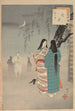 Nobles Frauen der Tokugawa-Periode Dreiundsechzig Schönheiten Sanjuroko Kasensoro Pl29 - Toshikata Mizuno — Ansicht des Kunstwerks