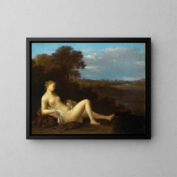 Diane au repos - Toussaint Gelton — gerahmtes Bild an der Wand