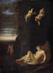 Satyr, der die schlafende Nymphe Antiope ausspioniert - Toussaint Gelton — Ansicht des Kunstwerks