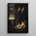 Satyr, der die schlafende Nymphe Antiope ausspioniert - Toussaint Gelton — gerahmtes Bild an der Wand