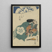 Bande Minosuke no Mitsuhida - Toyokuni Utagawa — gerahmtes Bild an der Wand