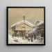 Norwegische Weihnachts-Traditions-Gemälde - Adolph Tidemand — gerahmtes Bild an der Wand