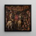 Triumpf für den Krieg gegen Siena - Giorgio Vasari — gerahmtes Bild an der Wand