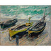 Reproduktion des Gemäldes Drei Fischerboote - Claude Monet