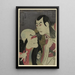 Nidaime Sawamura Yodogor no Kawatsura Hgen to Band Zenji no Oni Sadob - Tōshūsai Sharaku — gerahmtes Bild an der Wand