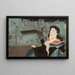 Portrait commemorativ von Onoe Kikugorō IV - Tsukioka Yoshitoshi — gerahmtes Bild an der Wand