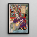 Helden des Romans Suikoden - Tsukioka Yoshitoshi — gerahmtes Bild an der Wand