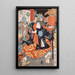 Koz Kiritar junger Priester der Tengu - Tsukioka Yoshitoshi — gerahmtes Bild an der Wand