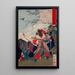 Michi no Omi no Mikoto following a crow to the enemy's lair - Tsukioka Yoshitoshi — gerahmtes Bild an der Wand