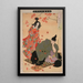 Taira no Koremochi soumet le démon maléfique à la montagne Togakushi - Tsukioka Yoshitoshi — gerahmtes Bild an der Wand