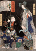 Der Geist von Yaehatahime und Akamatsu Jtamaru Takanori - Tsukioka Yoshitoshi — Ansicht des Kunstwerks