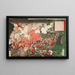 Die Krieg in Kagoshima - Tsukioka Yoshitoshi — gerahmtes Bild an der Wand