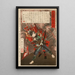 Kubo Hikozaemon Tadanori, der Tokugawa Ieyasu rettet - Tsukioka Yoshitoshi — gerahmtes Bild an der Wand