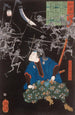 ya Tar Mitsukune beobachtend Skelette - Tsukioka Yoshitoshi — Ansicht des Kunstwerks