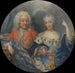 Ulrika Eleonora die Jüngere 1688-1741 Königin von Schweden Friedrich I 1676-1751 Graf von Hessen-Kassel König von Schweden - Niklas Lafrensen — Ansicht des Kunstwerks