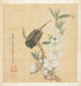 Ein Vogel und ein Zweig mit Pfirsichblüten - Chen Hongshou — Ansicht des Kunstwerks