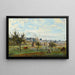 Reproduktion des Gemäldes Ein Dorf in der Umgebung von Mantes von Jean-Baptiste Camille Corot