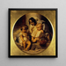 Ein Kind beim Lesenlernen - Paul Delaroche — gerahmtes Bild an der Wand