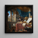 Ein Gelehrter in seinem Studierzimmer - Thomas Wijck — gerahmtes Bild an der Wand