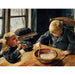 Reproduktion des Gemäldes Ein Junge und ein Mädchen zur Mittagszeit - Laurits Andersen Ring