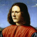 Ein junger Mann - Piero di Cosimo — Ansicht des Kunstwerks