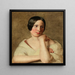 Ein Mädchen mit aufgestützten Armen - Ferdinand Georg Waldmüller — gerahmtes Bild an der Wand
