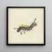 Eine schwarze und rote Raupe mit gelben Beulen - Herman Henstenburgh — gerahmtes Bild an der Wand