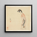 Eine Dame - Chen Hongshou — gerahmtes Bild an der Wand