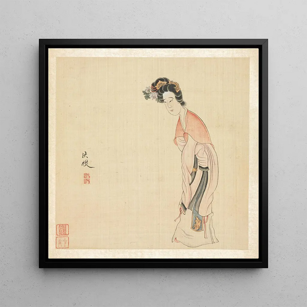 Une dame - Chen Hongshou