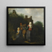 Ein Familie von Bauern versammelt vor einem offenen Feuer - Cornelis Pietersz Bega — gerahmtes Bild an der Wand